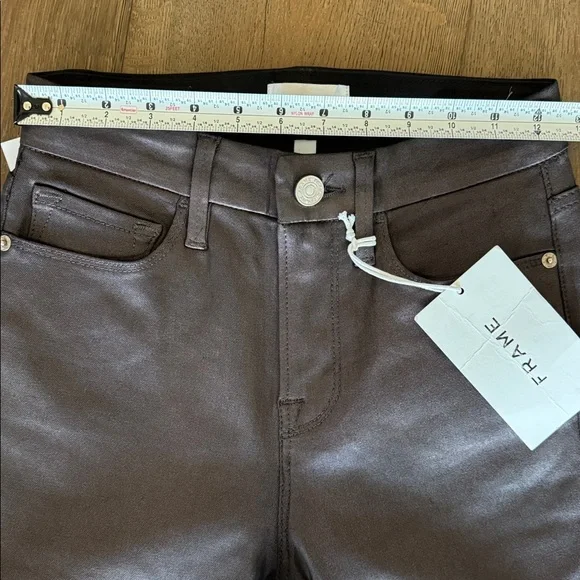 🍁Frame Denim Shimmering Brown Pants - Picture 3 of 9